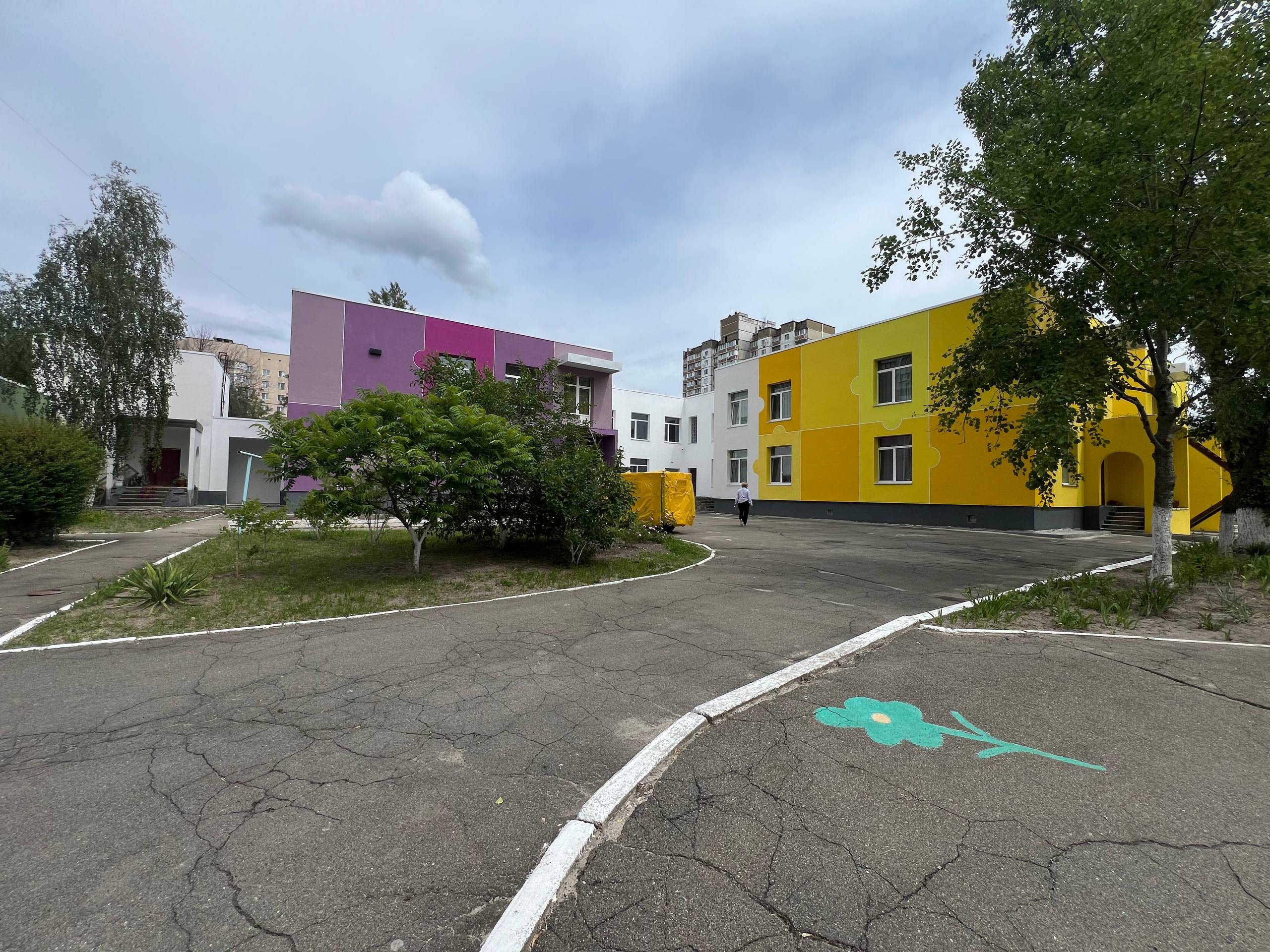 Completed educational building