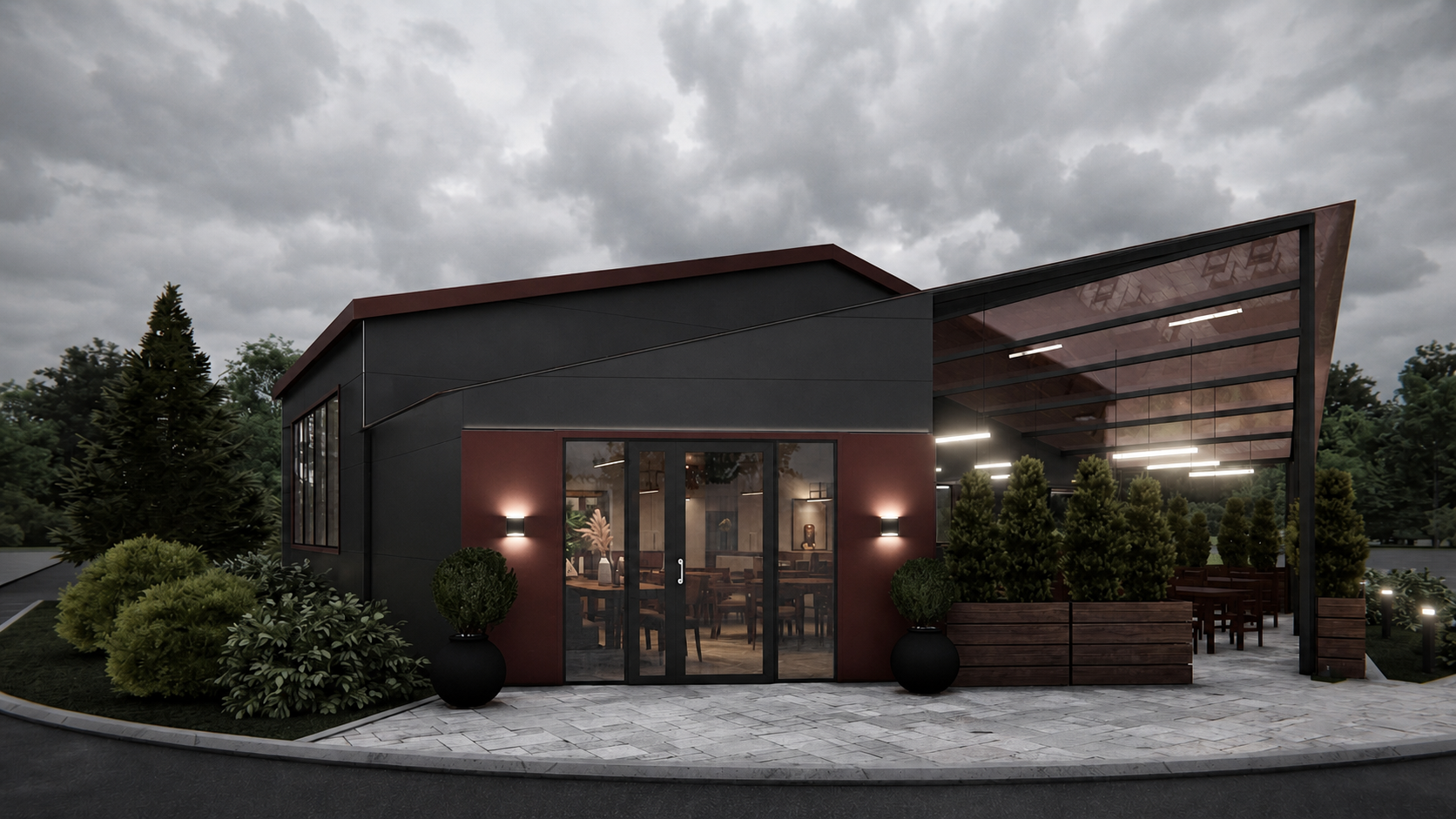 Contemporary hospitality project visualization